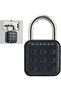 6-digit electronic combination lock - Black | Outdoor school gymnasium lock - IP67 waterproof luggage safety padlock