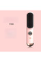 Straightening comb, mini portable flat brush, 9 adjustable temperature settings, heats up quickly, suitable for short hair and all hairstyles (pink). - 2