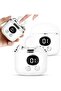 3-in-1 Electric Nail Clipper & Buffer with 2.5x Magnifier (white), 3-speed automatic nail trimmer.