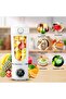 Portable Blender 700ml 12 Blades Milkshake Maker LCD USB-C White - 4