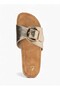 Slip-On Sandals with Buckle Detail - 4