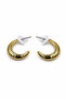 Yellow Color Crescent Design Bijoux Earrings - Stylish and Modern Look