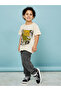 Elastic Waistband Straight Leg Jeans - 2