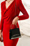 Women's Black Patent Leather/Shiny Evening Dress Wedding Invitation Bag - 3
