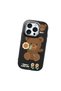 iPhone 15 Pro Compatible Case with Camera Protection Black Silicone Couple Phone Case with Bear Pattern - 3
