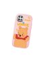 Oppo A15S Compatible Case Camera Protector Pink Silicone Couple Phone Case with Bear Pattern - 3