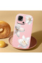 Redmi 10C Compatible Case Camera Protective Pink Silicone Couple Phone Case with Floral Pattern - 2