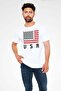 Usa White Unisex T-Shirt T-Shirt - 2
