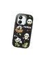 Redmi 13C Compatible Case Camera Protector Black Silicone Couple Phone Case Panda Pattern - 3