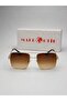 Reynmen Unisex Pilot Model Gold Frame Brown Gradient Glass Sunglasses - 2
