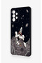 Samsung-A73 Compatible Space Astronaut Patterned Silicone Case - 4