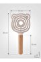 Cat-Shaped Comb with Bamboo Wooden Handle and Massage Effect - 5
