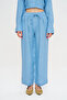 Women's 100% Linen Trousers with Drawstring Waist and Elastic, Comfortable Cut
