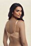 4-Pack Skin Color Women's Thin Sponge Non-Wired Comfortable Daily Bra Set - with Sleep Band as a Gift - 3