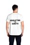 Men's Sports Humor Printed T-Shirt Weightlifting Donut Themed Relaxed Fit Short Sleeve Round Neck Casual Modern