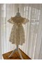 Güneş Model Cream Cotton Lace Girl's Dress - 2