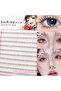 10Rows XHM 10Rows Under Eyelashes Extension Personal EyeLash Professional Makeup Individual Cluster - 2