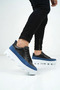 Zrk-X056 Premium Tractor Sole Black Blue Men's Sports Shoes
