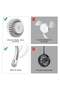 Bladeless Neck Fan: Cool White, 350g Lightweight, 360° Airflow - Low Noise, 1200 mAh Rechargeable Battery, Skin-Friendly Silicone Personal Fan for Outdoor Travel, Sports, Indoor Cooking, Home Use - 2