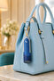 Pocket-Sized Travel Prayer Mat with Qr Code Keychain – Foldable Portable Roll-Up Prayer Mat Blue Horizon - 3