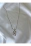 Women's Silver Color Stone Elegant Steel Necklace - 4