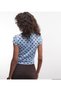 Women's Polka Dot T-Shirt Blouse - 2