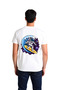 Men's Astronaut Surfing Cosmic Waves Printed Relaxed Fit Cotton T-Shirt Casual Modern Stylish Comfortable