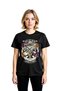 Women's Musician Spirit Guitar Printed Short Sleeve Round Neck Cotton T-Shirt Relaxed Fit Casual Modern