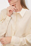 Women's Textured Shirt and Trousers Two-Piece Set 6710 - Ecru - 4