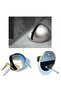 Brown Stainless Steel Half Moon Oval Floor Door Stop - 5
