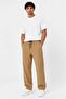 Men's Elastic Waist, Wrinkled Fabric, Pockets, Comfortable, Wide Leg, Lycra, 2-Piece Pants Set, Non-See-Through - 2