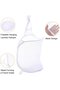 Two-piece foldable mesh laundry basket, white - 2