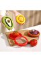Four-piece silicone vegetable storage box set in color - 3
