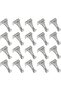 20 Metal Photo Hooks, Seamless Silver