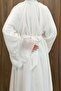 White Diamonde Chiffon Dress - 6