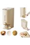 Rice Storage Container, Large Food Container Rice Holder Bin with Measuring Cup for Flour,