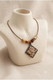 Handmade Special Design Necklace with Natural Stone Pendant