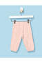 Infant Girls Peach All Over Print Jogger Pants - 4