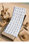 Nautical White Background Mini Blue Anchor Patterned 70X150 Beach Towel - Digital Printed Bath Towel - 4