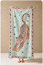 Maximalist Leopard Border Carpet Motif Patterned 70X150 Beach Towel - Digital Printed Bath Towel