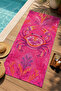 Maximalist Pink Butterfly and Botanical Floral Pattern 70X150 Beach Towel - Cotton Bath Towel - 5