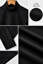 Children's Black Turtleneck Long Sleeve Bodysuit 100% Polyamide 8-12 Years Old I Suitable for Daily and School Use - 5