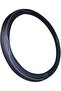 Microfiber Leather Car Medium Steering Wheel Cover (14.5''-15'',Black Dark Blue) - 4