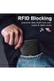 محفظة رجالية نحيفة مزودة بتقنية حجب RFID، محفظة ثنائية الطي للرجال، تصميم بسيط من الجلد الطبيعي وألياف الكربون - 4