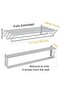 Wall Mountedclothes Drying Rack Foldable, Rust Resistant Accordion Retractable Drying Rack,Laundry/Bathroom Tower Towel Rack, Portable Clothes Drying Rack - 2