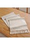 Table Runner - Rustic Farmhouse Style - Handmade Tassel Table Runner - Suitable for dining, holiday celebrations, and everyday us... - 5