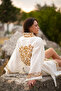 Aspendos Hand-Printed 100% Cotton Kimono - 5