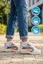 Dark Grey-Orange Mesh Breathable Lace-Up Comfortable Sole Unisex Walking and Sports Shoes Sneaker 26106 g - 2