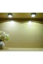 Mini Touch Light, 6 Pack Wireless Under Cabinet Lights Round Tap Push Button Light Battery Op - 3
