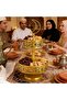 زينة رمضان، صينية رمضان، حامل كيك رمضاني بطبقتين، حامل للكب كيك والحلويات والفواكه - 5